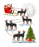 Discover Xmas Lighting Tree Santa Riding Doberman Pinscher