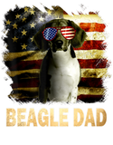 Discover Retro Best Beagle Dad Ever American Flag 4th Of Ju