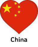 Discover Heart - China Flag