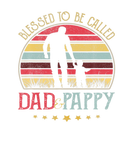 Discover Mens Blessed To Be Called Dad And Pappy Vintage Fa