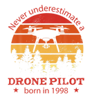 Discover Drones-Pilot Born 1998 Birthday Vintage Quadrocopt