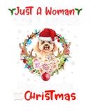 Discover Just A Woman Who Loves Her Poodle Dog And Christma