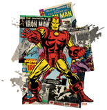 Discover Iron Man Retro Comic Collage