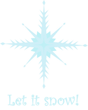 Discover "Let it snow!"  with a snowflake