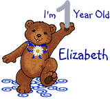 Discover 1st Birthday Teddy Bear for Girl