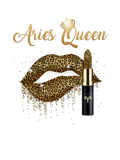 Discover Aries Queen Girl Leopard Birthday Lips Lipstick Se