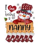 Discover Mens Nanny Snowman I Love Being A Nanny Christmas