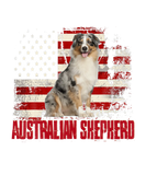 Discover Vintage American Flag Australian Shepherd Dog Love