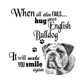 Discover English Bulldog modern art cute dog breed slogan