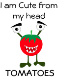 Discover Cute as a tomato funny tomatoes illustration