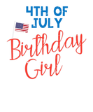 Discover 4Th Of July Birthday Girl Cute Bday Patriot Wo