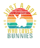 Discover Just A Boy Who Loves Bunnies Funny Retro