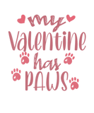 Discover My Valentine Has Paw Pet Lover Valentine's Day Gif