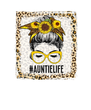 Discover Bleached Messy Bun Sunflower Auntie Life Women Mot
