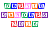 Discover Cute Bernie Sanders 2016 Alphabet Blocks