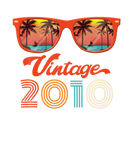 Discover Vintage 2010 - Retro Sunglasses Palm Tree Beach Bi