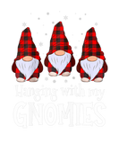 Discover Hanging With My Gnomies Red Plaid Holiday Christma