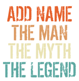 Discover Personalized Name Vintage The Man Myth Legend