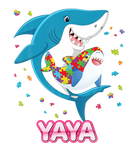 Discover Yaya Autism Awareness Shark Rainbow Puzzle Matchin