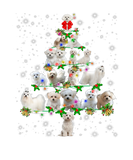 Discover Christmas Tree With Lights Maltese Dog Snowy Match