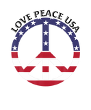 Discover Patriotic American Flag USA Love Peace Sign