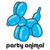 Discover Party Animal Balloon Dog  Baby Bodysuit