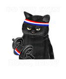 Discover Do You Even Hiss Bro? Funny Black Cat Lifting Weig