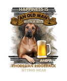 Discover An Old Man With Beer And Rhodesian Ridgeback Sitti