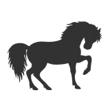Discover Running horse silhouette - Choose background color