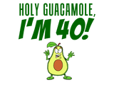 Discover Holy Guacamole I'm 40 Cartoon Avocado