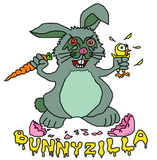 Discover Funny Easter Bunny Cute Bunnyzilla Spring Cartoon