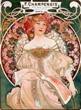 Discover Vintage Art Nouveau Mucha Print