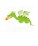 Discover Kids It's My Birthday Dragon I'm Turning 7 Years O