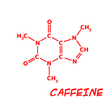 Discover Red Caffeine Molecule