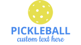 Discover Custom Pickleball  for Clubs Teams, Blue Text