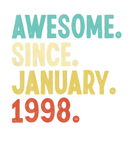 Discover Awesome Since January 1998 24Th Birthday 24 Year O