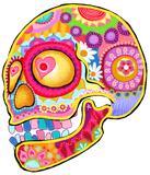 Discover Colorful Sugar Skull  - Art by Thaneeya