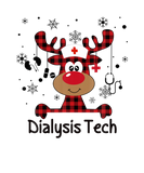 Discover Red Plaid Dialysis Technologist Reindeer Christmas