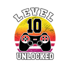 Discover Level 10 Unlocked 10 Years Old Retro 80S 10Th Birt