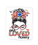 Discover Bleached One Loved Mommy Messy Bun Leopard Valenti