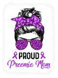 Discover Proud Preemie Mom Messy Bun Prematurity Awareness