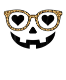 Discover Jack-O-Lantern Pumpkin Face Heart Leopard Glasses