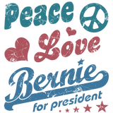 Discover Vintage Peace Love Bernie