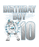 Discover 10Th Birthday Boy Dabbing Robot 10 Years Old Bday