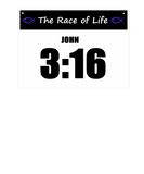 Discover Christian Theme John 3:16 Racing Bib