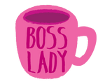 Discover BOSS lady with a pink coffee cup
