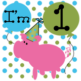 Discover Party Pig First Birthday