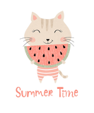 Discover Kids Girls Cute Summer Time Kitty Cat