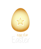 Discover Funny Easter Egg Eggstar Gold Colored Egg