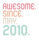 Discover Awesome Since May 2010 Vintage Boys Girls 12Th Bir
